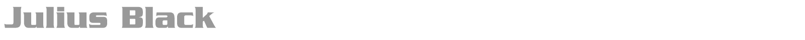 Julius Black font preview